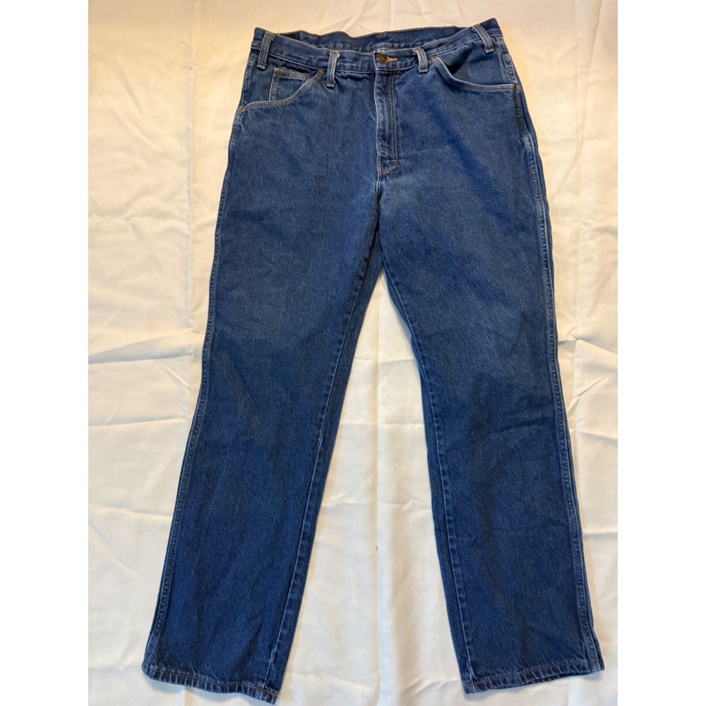 Dickies Mens Blue Medium Wash Straight Leg Workwear Denim Jeans 34x32